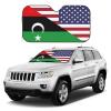 America Libya Friendship Flag Foldable Car Windshield Sunshade Blocks Heat and Sun Glare Uv Rays view 3