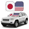 America Japan Friendship Flag Foldable Car Windshield Sunshade Blocks Heat and Sun Glare Uv Rays view 3