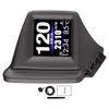 Riloer Car HUD P8 Head Up Display, OBDII & GPS Dual System, The 1st Model in The Market Can be Installed on A-Pillar Trim (Black) view 1