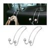 BESULEN Strawberry Car Decor Hooks, 2 Pack Bling Diamond Seat Back Organizers, Auto Headrest Storage Hangers Hooks for Purse Handbag Clothes Grocery, Universal Car Accessories for Women (AB) view 1