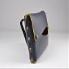 THINGIS Car Tissue Holder, Tissue Case for Sun Visor, PU Leather Backseat Napkin Holder with Clips (Navy Blue) view 2
