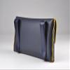 THINGIS Car Tissue Holder, Tissue Case for Sun Visor, PU Leather Backseat Napkin Holder with Clips (Navy Blue) view 3