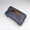 THINGIS Car Tissue Holder, Tissue Case for Sun Visor, PU Leather Backseat Napkin Holder with Clips (Navy Blue) view 4