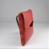 THINGIS Car Tissue Holder, Tissue Case for Sun Visor, PU Leather Backseat Napkin Holder with Clips (Red) view 3