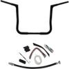 Fat Baggers, Inc. 709114-B 1-1/4in. EZ Install Handlebar Kit with Flat Top Handlebar - Gloss Black view 1
