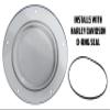 Custom Aluminum 5 Hole Narrow Profile 2016+ Touring Derby Clutch Cover for Harley Davidson - Dark Angel Reaper (Glossy Finish, 2015 Ultra/Electra Low) view 4