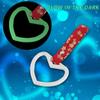 Q1-TECH, JDM Tsurikawa Ring Japanese Subway Train Bus Car Handle Cute Heart Shaped Handle Hand Strap Rear Front Bumper Warning Rings Drift Charm Drift Car Accessory (Glow in Dark/RDF) view 3