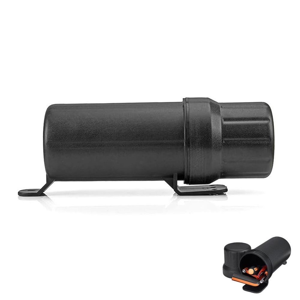 Motorcycle Off-Road Universal Waterproof Tool Tube Storage Box Cap Holder Canisters Tool Repair Box with 4 Rolling Tapes for Glove, Raincoat, Cap Repair, Registration, Document Holder