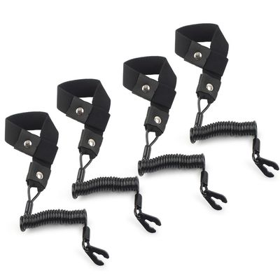 FSFY Stop Kill Floating Safety Lanyard Switch Safety Stop Tether Cord Replace for Yamaha Jet Ski Wave Runner,black,4 pcs