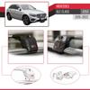 accessorypart Compatible with Mercedes GLC (X253) 2016-2022 Cross Bar ACE-2 Roof Racks Car Top Luggage Carrier Rails Grey view 4