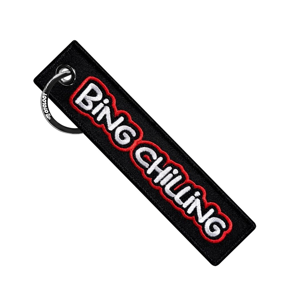 MotoLoot Keychain for Motorcycles, Scooters, Cars and Gifts (Bing Chilling)