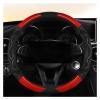 FUERU Car Steering Wheel Cover Set Car Steering Wheel Cover Four Seasons Carbon Fiber Breathable Moisture-Removing Car Interior (Color : 1#) view 1