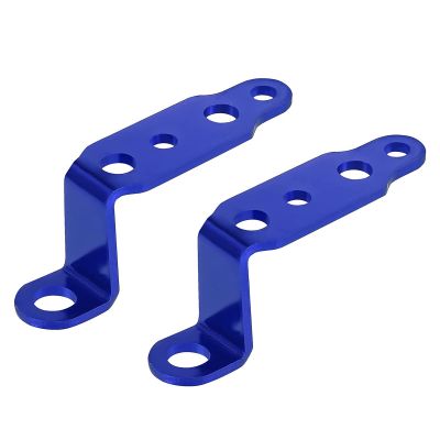 Motorcycle LED Headlight Bracket Rearview Mirror Lamp Spotlight Extension Holder Clamp Motorbike Scooter Accessories (Color : Blue, Size : 7)