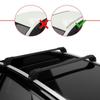 Compatible with Ford Fiesta 7 Active (B479) 2018-2023 ACE-2 Type Car Roof Rack Cross Bar Black Aluminium Bars view 2