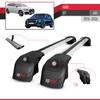 apline Compatible with Audi Q7 (4M) 2015-2026 ACE-2 Type Car Roof Rack Cross Bar Grey Aluminium Bars view 4