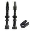 2 Pcs Tubeless Presta Valve Stem, Super Light Alloy Presta Valve Stem Kit with Valve Core Remover Tool and Valve Stem for Bicycles and Road Bikes Bike Accessories(40mm) view 1