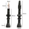 2 Pcs Tubeless Presta Valve Stem, Super Light Alloy Presta Valve Stem Kit with Valve Core Remover Tool and Valve Stem for Bicycles and Road Bikes Bike Accessories(40mm) view 2