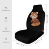 Cartoon Red Panda Car Seat Covers Universal Auto Front Seats Protector Interior Accessories for Car Truck 2PCS view 2