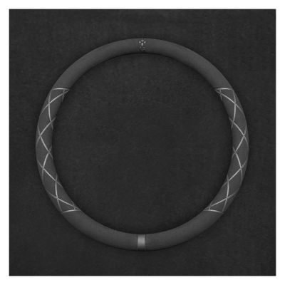 FUERU Car Steering Wheel Cover Set Car Steering Wheel Cover Comfortable Leather Breathable Dehumidification Car Interior Accessories (Color : 1#)