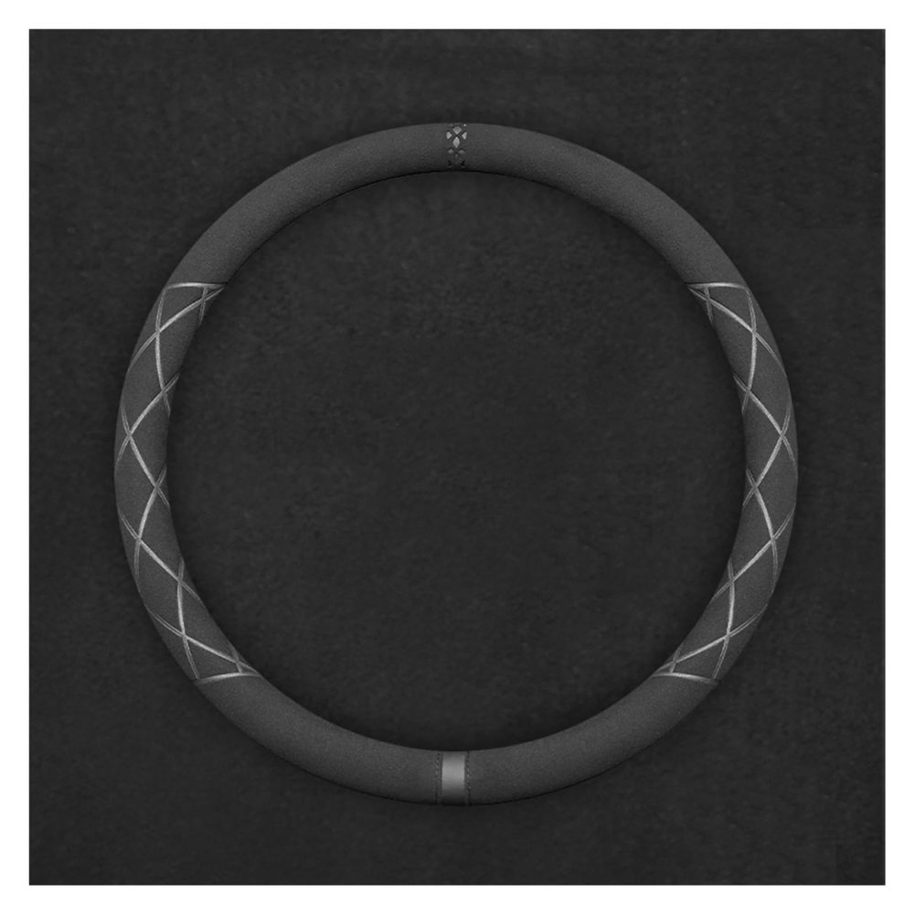 FUERU Car Steering Wheel Cover Set Car Steering Wheel Cover Comfortable Leather Breathable Dehumidification Car Interior Accessories (Color : 1#)