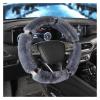 FUERU Car Steering Wheel Cover Set Car Steering Wheel Cover with Drill Plush Warm Fashion Exquisite Car Interior Gifts (Color : 2#) view 1