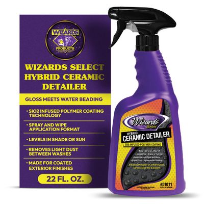Wizards Select Hybrid Ceramic Detailer, SiO2 Spray Coating - 22 oz