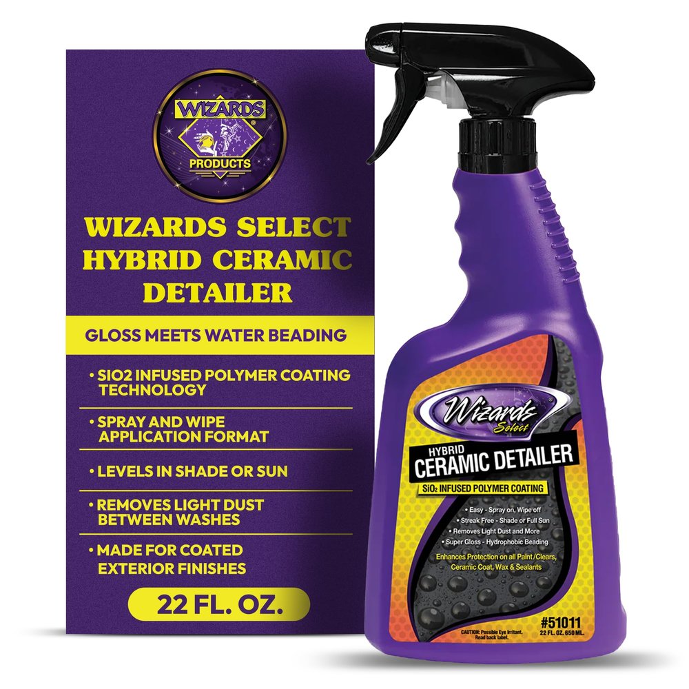 Wizards Select Hybrid Ceramic Detailer, SiO2 Spray Coating - 22 oz