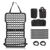 MAIKER Rigid Molle Panels For Vehicles Truck Mount Rack Panel Tactical Seat Back Organizer Adjustable Versatile Panel with Hook and Loop Fasteners & Elastic Rope for Storage Gears Accessories, Black view 1