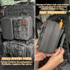 MAIKER Rigid Molle Panels For Vehicles Truck Mount Rack Panel Tactical Seat Back Organizer Adjustable Versatile Panel with Hook and Loop Fasteners & Elastic Rope for Storage Gears Accessories, Black view 2