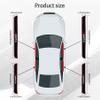 SINGARO Car Door Threshold Protection, 4PCS Door Edge Step Dust Shield Cover, Door Width 19.8x1.57inch Car/SUV Universal Rubber Scratch Resistant Exterior Accessories (Sport) view 2