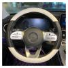 FUERU Car Steering Wheel Cover Set Car Steering Wheel Cover Four Seasons Leather Breathable Moisture Drainage Car Interior (Color : 2#) view 1