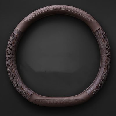 FUERU Car Steering Wheel Cover Set Car Steering Wheel Cover D Type Cool Ice Silk Grip Comfortable Car Interior Decorations (Color : 4#)