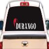 Western Decal Durango Mexico Stickers para Trocas Calcomanias para Autos Mexican Stickers for Trucks and Cars Estilo Ranchero con Caballo (2" x 9") view 3
