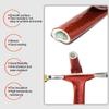 Ummickl Fuel Line Heat Shield Insulation Heat Sleeve Fuel Line Heat Shield Sleeve Fire Sleeve Silicone Coated Fiberglass Heat Protection for Automotive Hose Lines & Electrical WiringRed 3/8" I.D. view 3