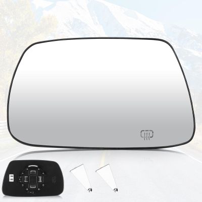 Youxmoto Towing Mirror Glass Driver Left Side, Fit For Jeep Grand Cherokee 2005 2006 2007 2008 2009 2010, Heated w/Backing Plate Mirror Glass; Fits 5142875AA