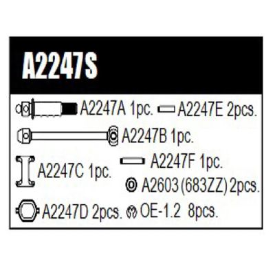 Front Driveshaft Set (2pcs.): MTC2R / Mugen Seiki / A2247S