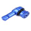 QWORK CNC Motorcycle Tire Valve Stems, 4 Pack 90 Degrees and Alloy Aluminum Valve Air Stems, Diameter 10-11.3mm, Blue view 2