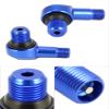QWORK CNC Motorcycle Tire Valve Stems, 4 Pack 90 Degrees and Alloy Aluminum Valve Air Stems, Diameter 10-11.3mm, Blue view 4