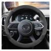 FUERU Car Steering Wheel Cover Set Car Steering Wheel Cover Breathable Leather Waterproof Sweatproof Fashion Car Interior (Color : 3#) view 1
