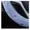 FUERU Car Steering Wheel Cover Set Car Steering Wheel Cover Plush with Drill Comfortable Shock-Absorbing Car Interior (Color : 3#) view 4