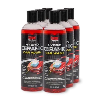 Stoner Car Care Hybrid Ceramic Car Wash Soap, 16 fl oz (Pack of 6)