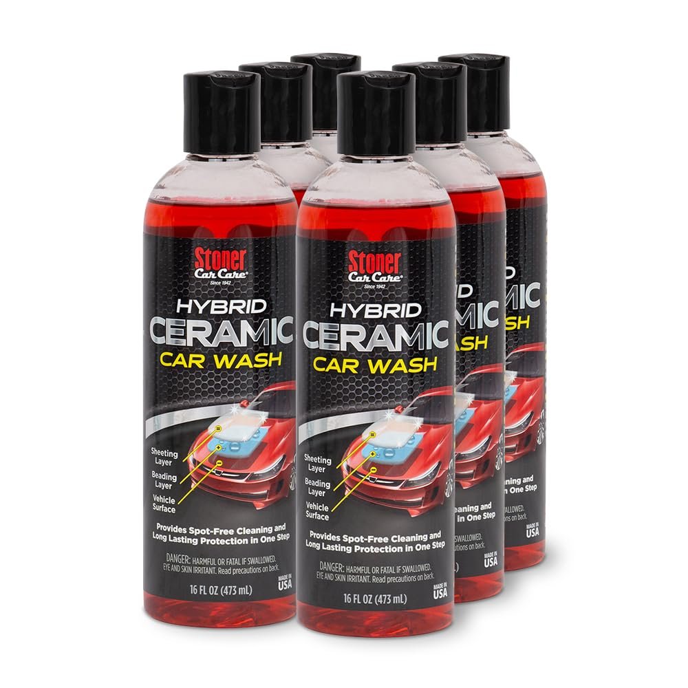 Stoner Car Care Hybrid Ceramic Car Wash Soap, 16 fl oz (Pack of 6)