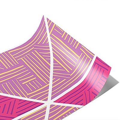 Rwraps Pink Art Deco Double Pride Matte Vinyl Film Wrap 59in x 19ft Vinyl Vehicle Car Film Sheet Roll