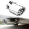 Car Exhaust Tip Stainless Steel, 2.5" to 3.3" Adjustable Car Decoration Chrome Plated Finish Exhaust Tailpipe Tip Bolt/Clamp On Design Car Universal Exhaust Tip (Silver 2#) view 1