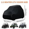 RZR Cover 2 Seater,UTV Covers Side by Side 420D Heavy Duty with Zipper view 3