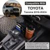 Aunginsy Front Cup Holder Storage Box Fit Toyot@a Tacoma 2016-2023 Car Front Seat Central Armrest Cup Holder Box Center Console Gear Shifter Water Drink Cup Holder Organizer Tray Insert Accessories view 2