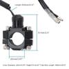 GOOFIT CNC Universal Motorcycle Engine Stop Start Kill Switch Button with Mounting Backplate Compatible Replacement for Pit Dirt Bike ATV Black view 2
