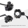 GOOFIT CNC Universal Motorcycle Engine Stop Start Kill Switch Button with Mounting Backplate Compatible Replacement for Pit Dirt Bike ATV Black view 3