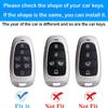 Kirsnda for Hyundai Key fob Cover case with Keychain,Soft TPU Protection Key Shell/Skin,7-Buttons fit 2019 2020 2021 Sonata Nexo Remote Key Vehicle Accessories(black) view 2