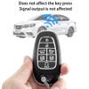 Kirsnda for Hyundai Key fob Cover case with Keychain,Soft TPU Protection Key Shell/Skin,7-Buttons fit 2019 2020 2021 Sonata Nexo Remote Key Vehicle Accessories(black) view 4